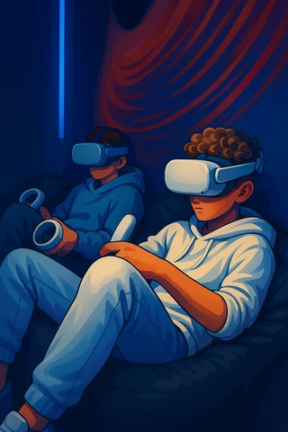Wirtualna podróż w goglach VR Visual — centrum Krakowa